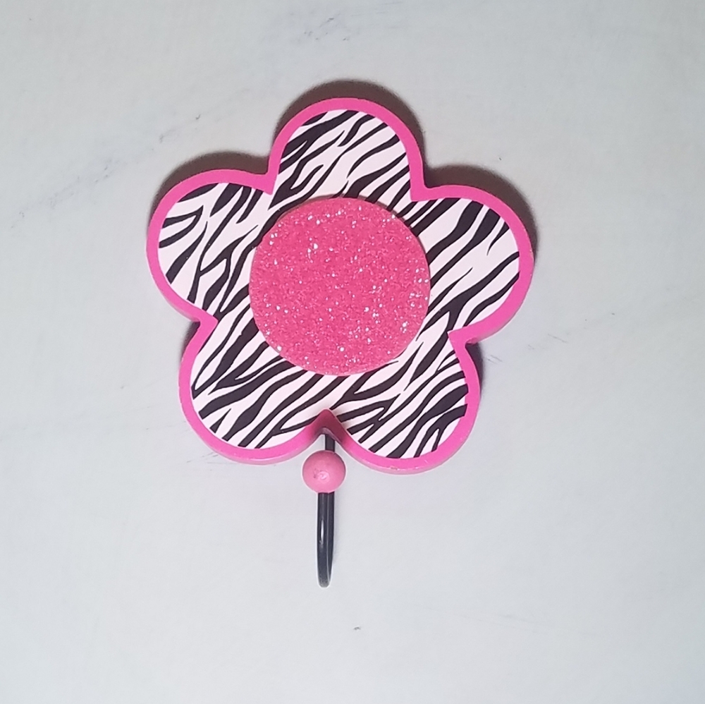 Zebra print wall hook